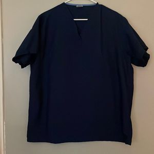 MEDLINE COMFORTEASE LARGE SCRUB TOP. Unisex. Navy. Soft. Like new Condition V